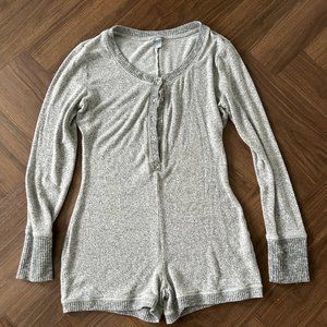 American Eagle Aerie Grey Onesie